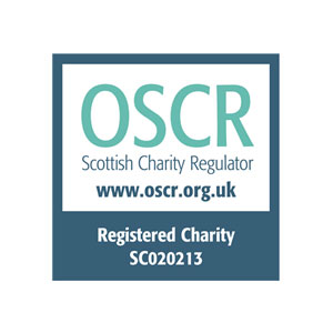 Logo of the Scottish Charity Regulator with the website www.oscr.org.uk and Registered Charity SC020213 text below.